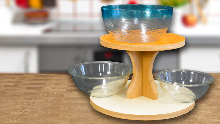 2 tier lazy susan