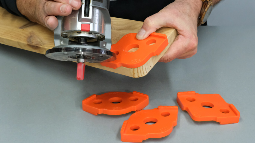 4 Pcs Set Radius Jig wood Router Templates