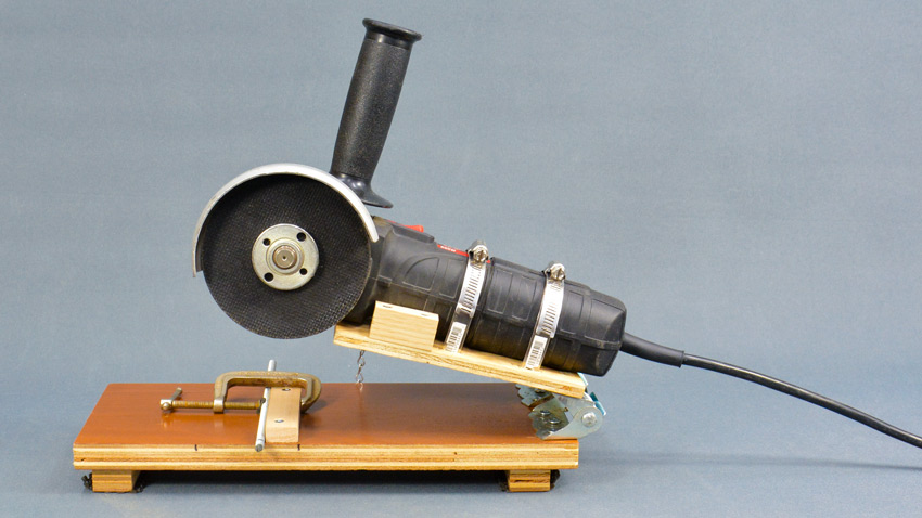 Angle grinder chop saw
