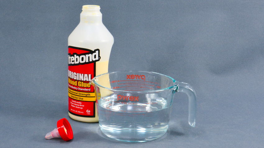 Water in wood glue