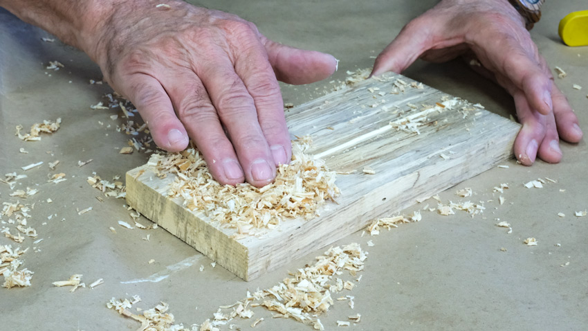 Removing Squeeze Out Glue with Sawdust