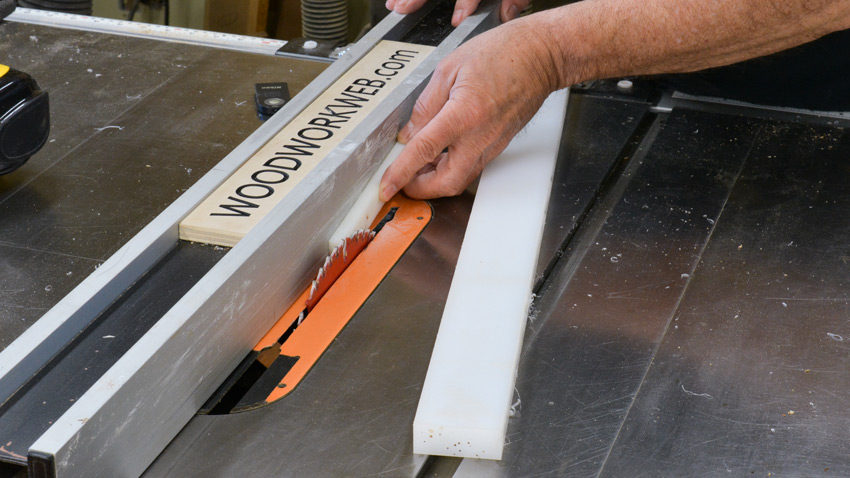 Plastic Miter Slot Blanks