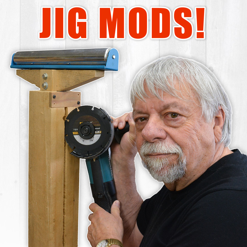 Bandsaw Jig Modifications, Roller Stand Fix and Cutting Miter Blanks