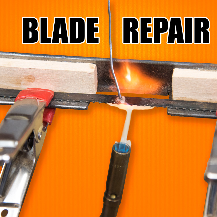 How to repair a bandsaw blade