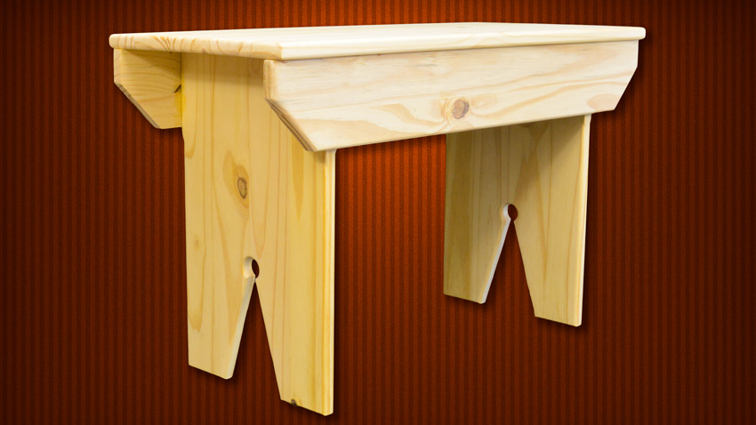 Wooden bench