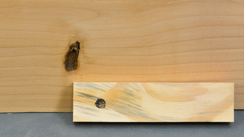 Ca glue fill holes
