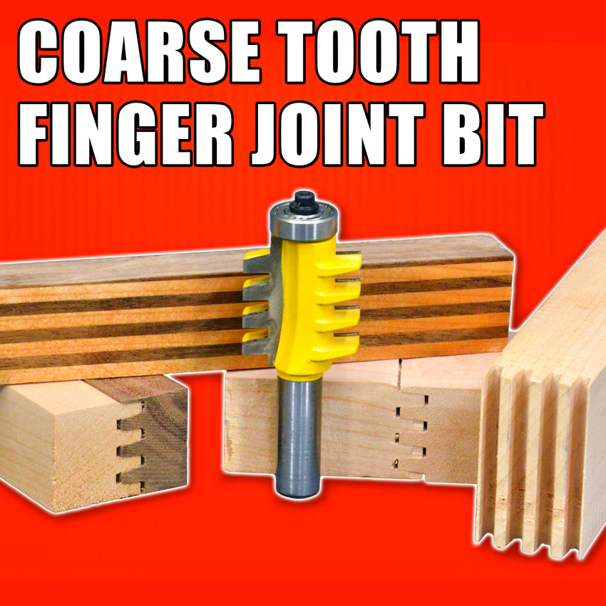 Reversible Finger Joint Router Bit - Coarse Tooth Finger Joints