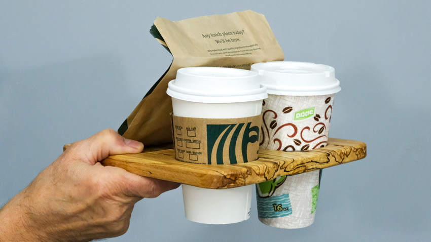 Coffee Carrier Woodworking Project