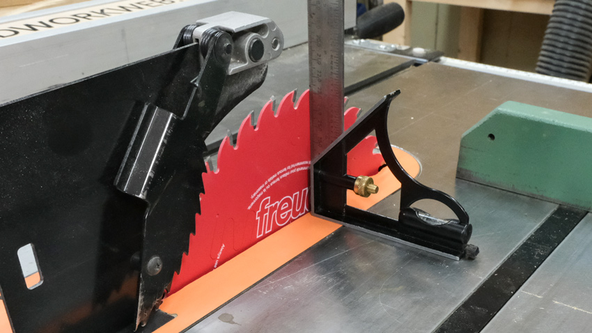Never us a Combination Squares on a Table Saw