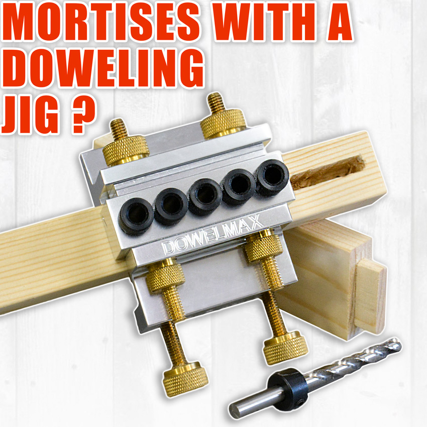 Make Accurate Mortise Joints with a Doweling Jig (Mortise and Tenon Joinery) Make Accurate Mortise Joints with a Doweling Jig (Mortise and Tenon Joinery)