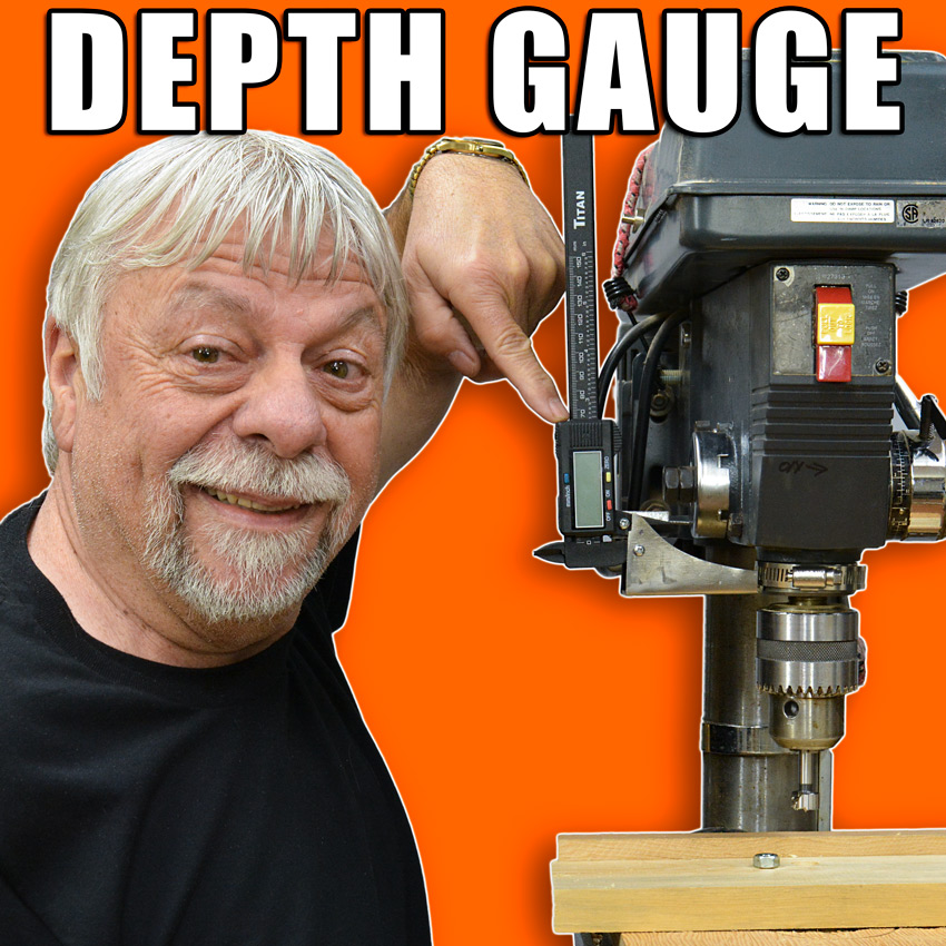 Homemade Drill Press Depth Stop / Depth Gauge