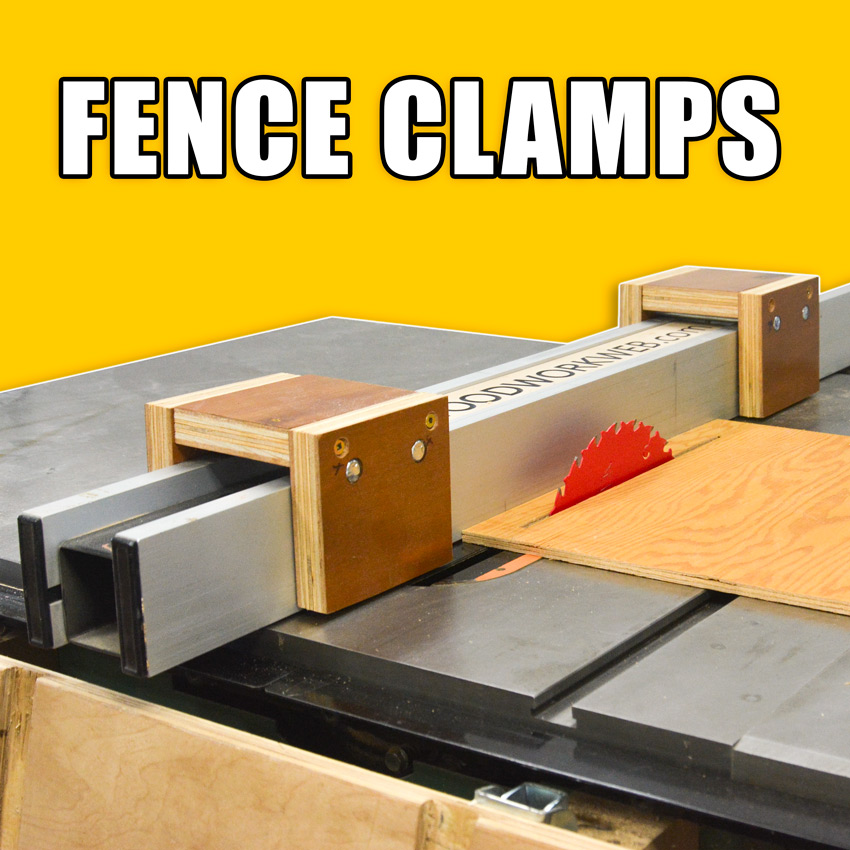 Make Table Saw Fence Clamps / Saddle Clamps Table Saw Jig