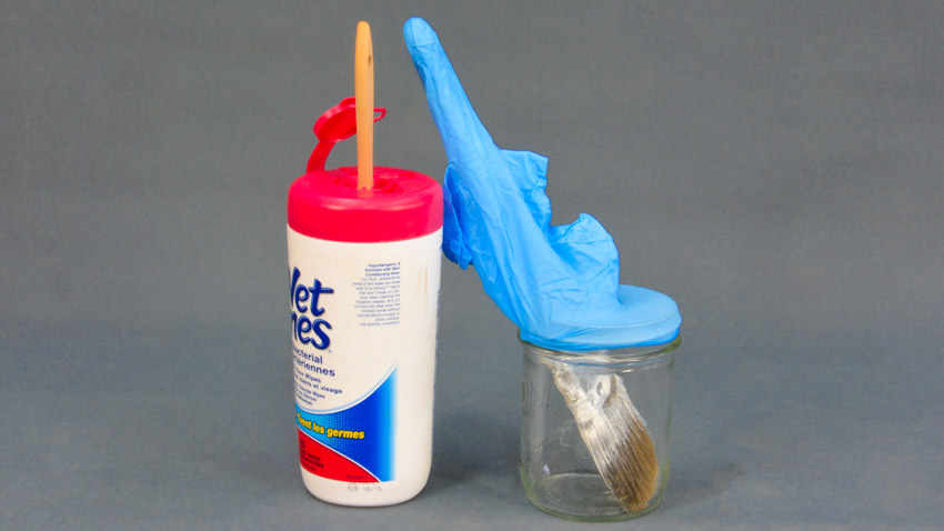 storing paint brushes 