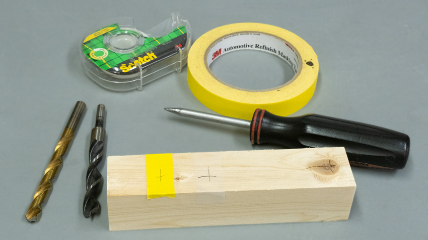 Masking tape for marking on wood
