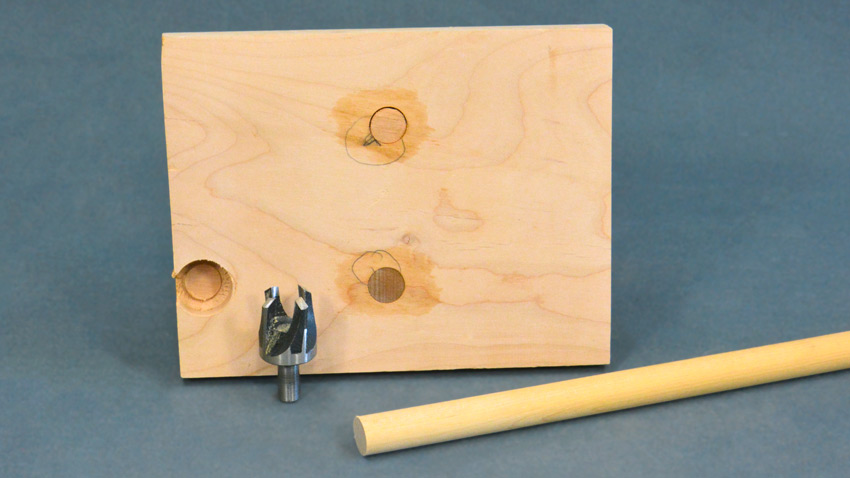 Fixing knot holes in wood