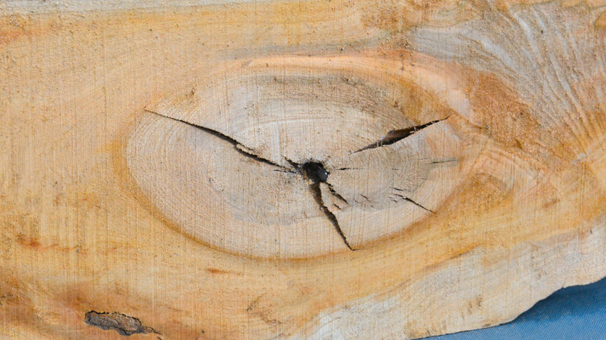 Stabilizing knot holes