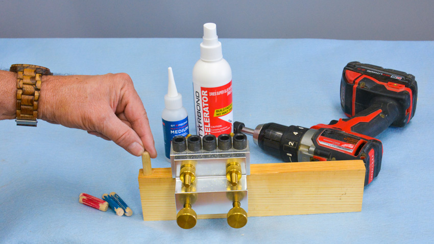 Installing dowels