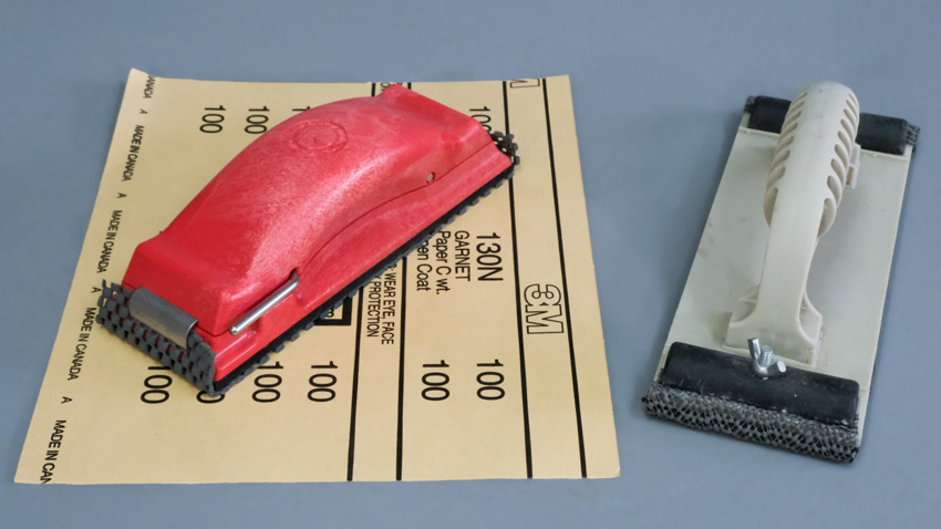 Woodworking sander for push blocks
