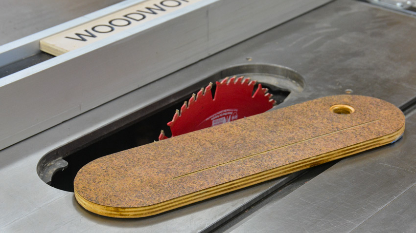 Laminated Zero Clearance Table Saw Insert