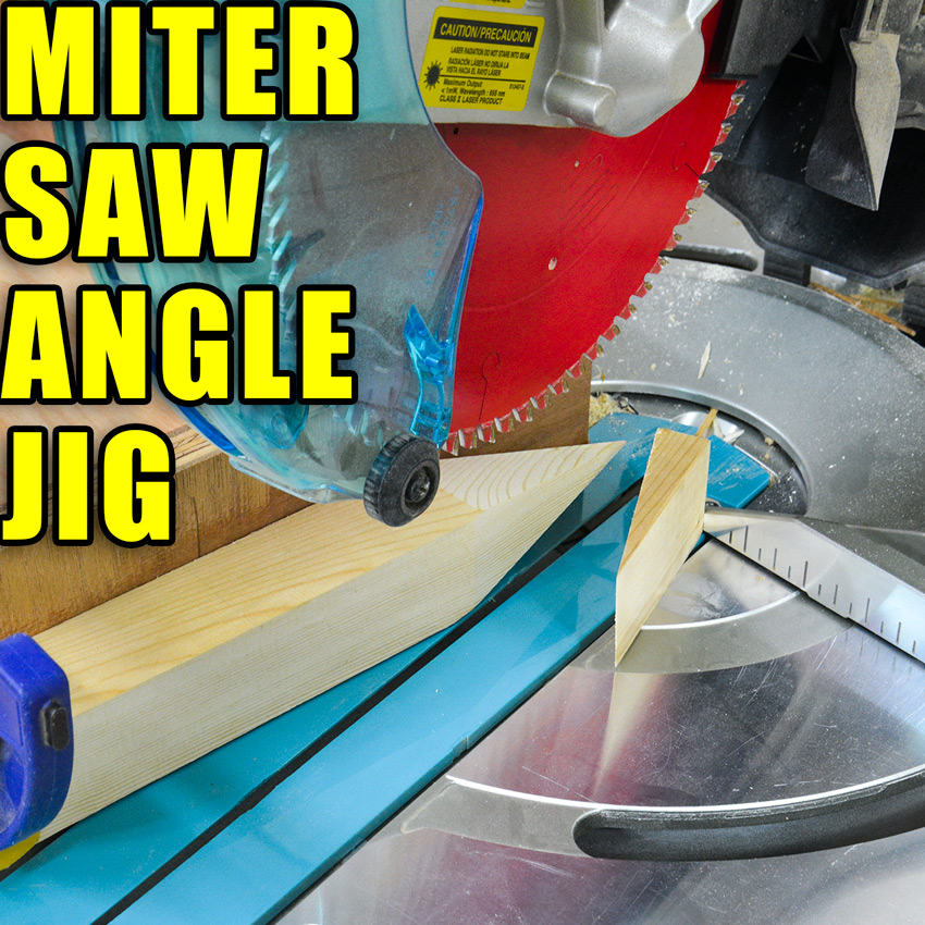 Miter Saw Angle Jig / Making Wood Stakes