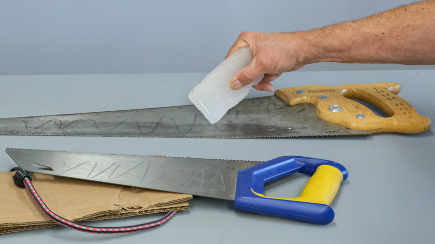 paraffin wax on hand saws