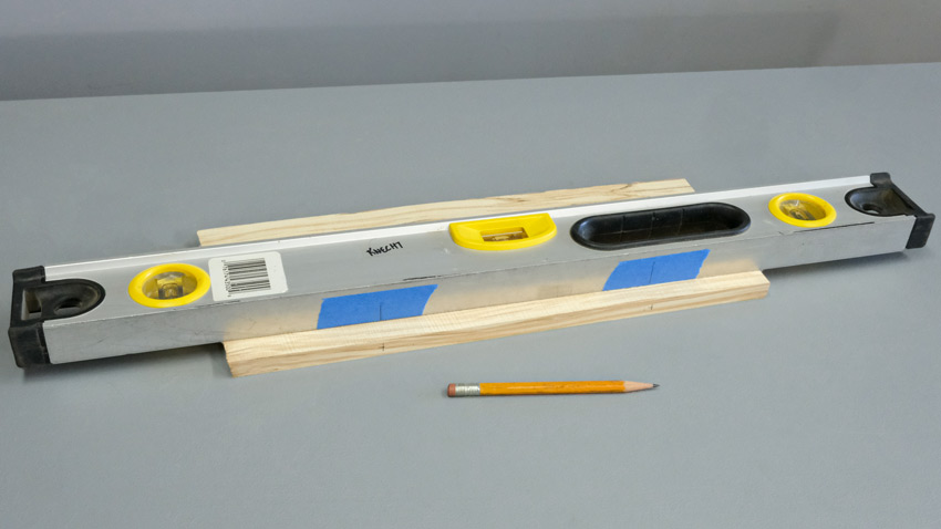 Square and a tape measure