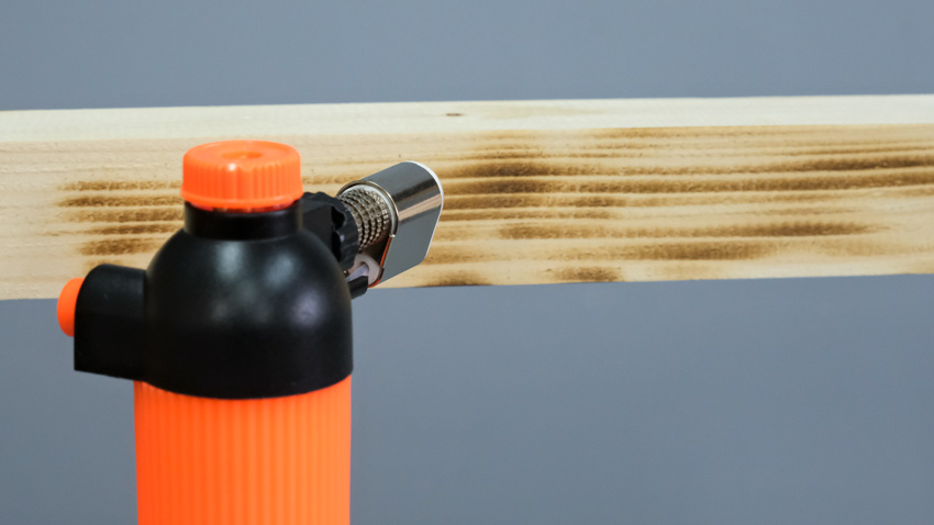 Burnig wood for woodworking