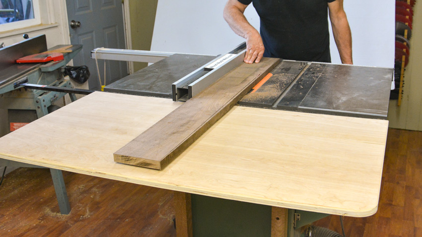 Table saw work bench