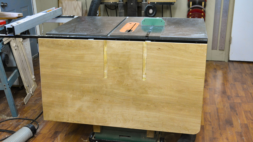 Folding Table Saw Outfeed Table
