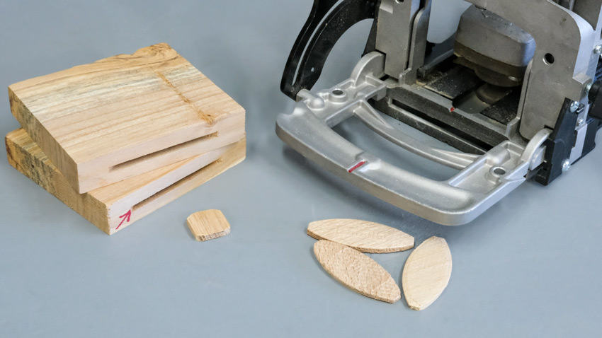 Biscuit joints gluing