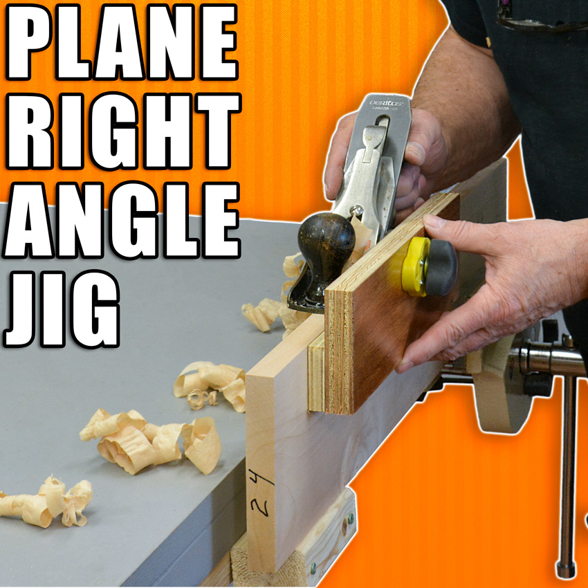 Bench Plane / Hand Plane Right Angle Jig for Surfacing