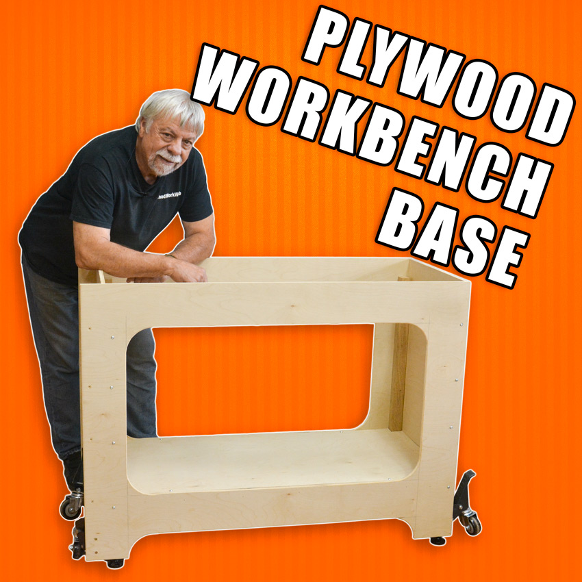 Plywood woodworking bench
