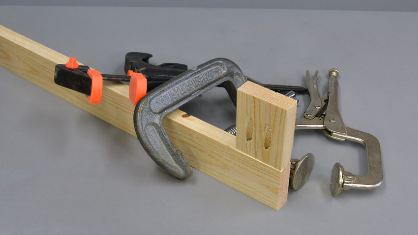 Pocket hole clamps