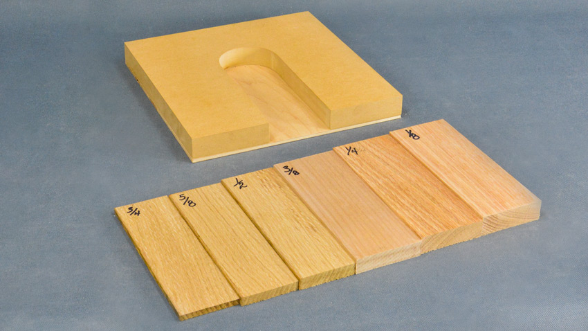 Router depth gauge blanks