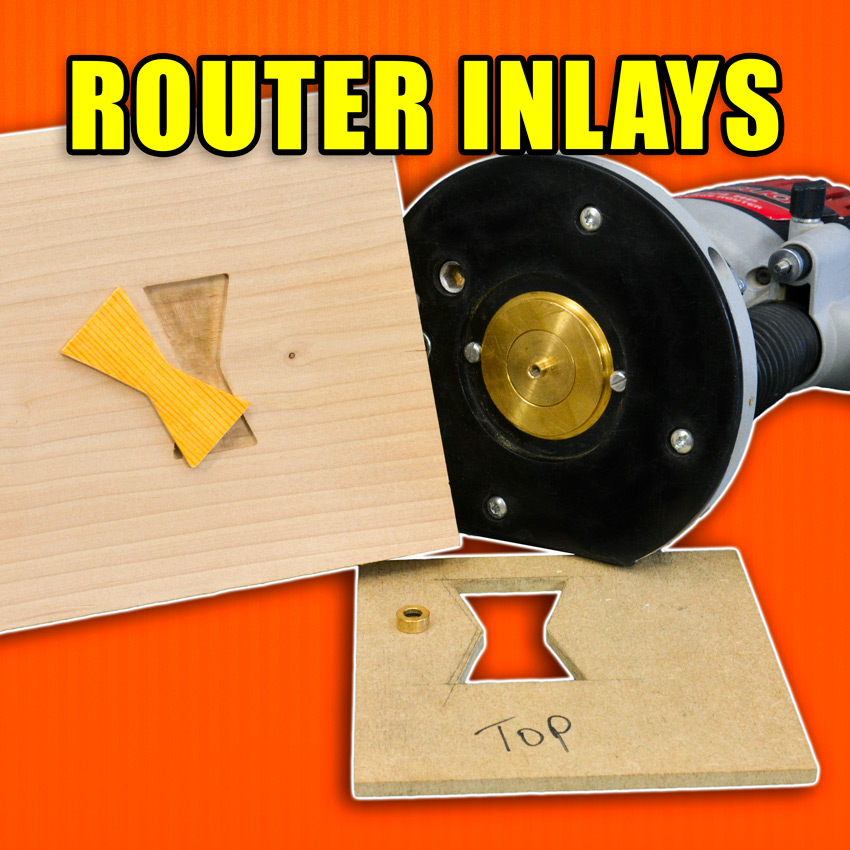 How to Make a Plunge Router Inlay with Wood Router Bushings