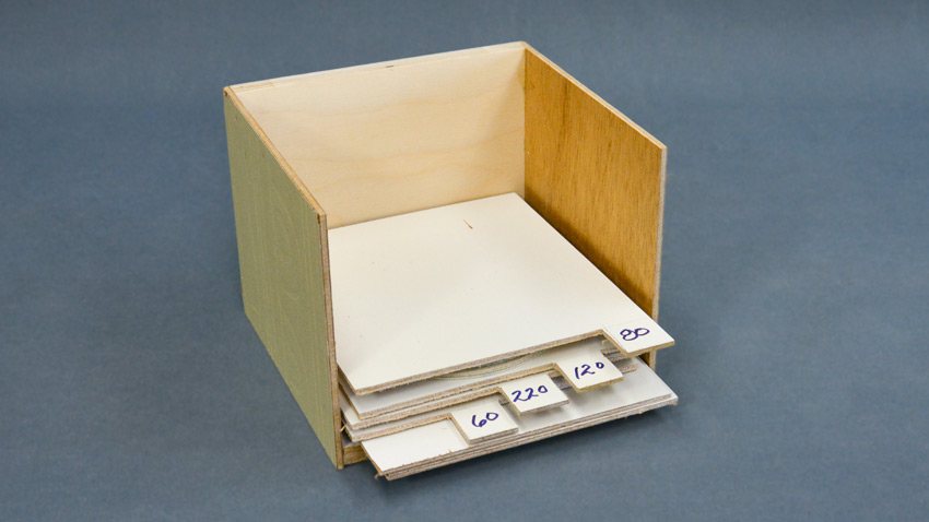 sanding disc storage