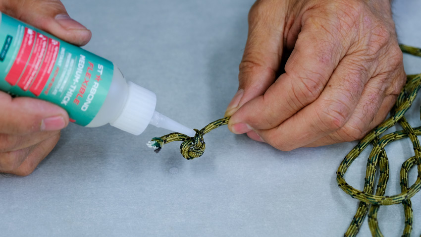 CA Glue for knots