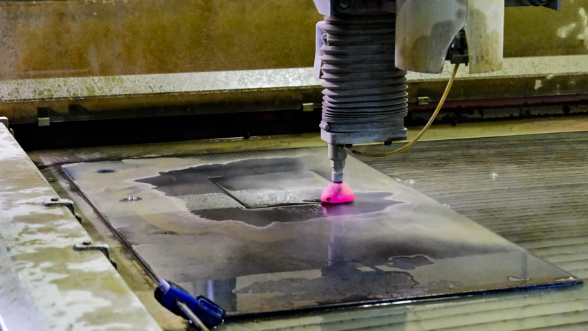 Water Cut Steel Router Table Top