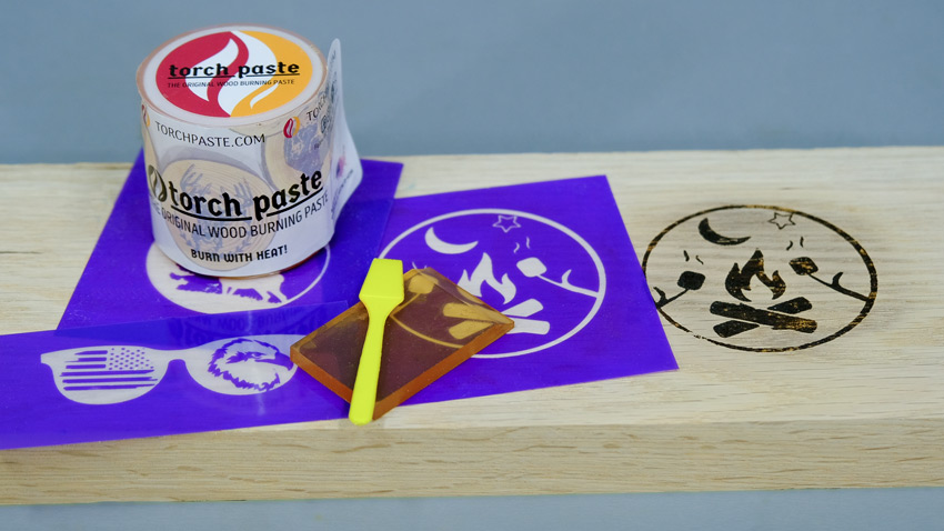 Torch Paste Wood Burning Sticker