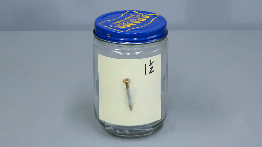 Storage jar for screws