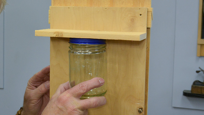 Woodworking jar storage