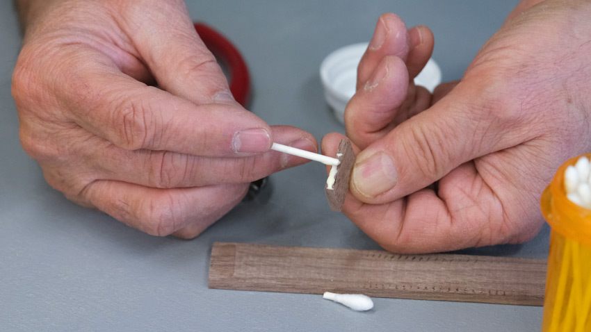 Qtips for wood glue