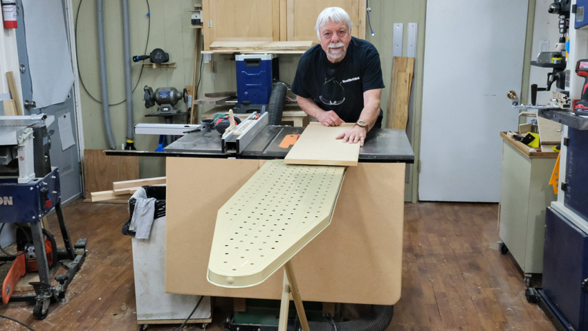 Ironing Board Table Saw Outfeed Table