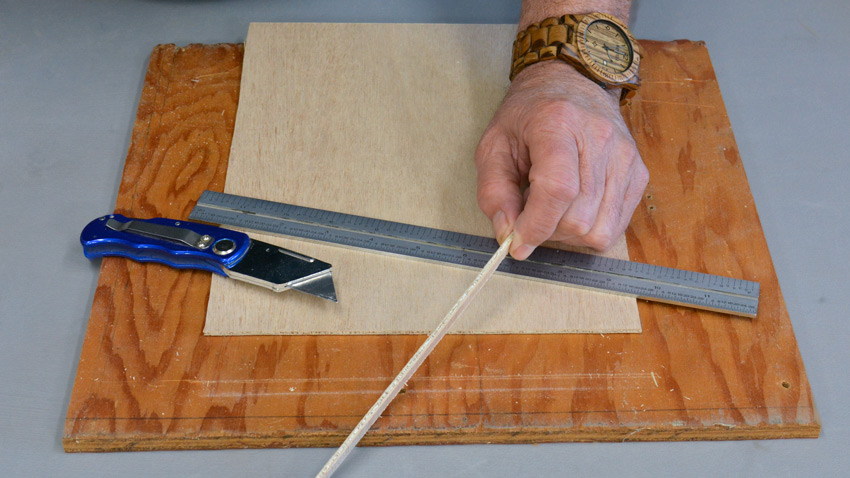 Cutting thin plywood