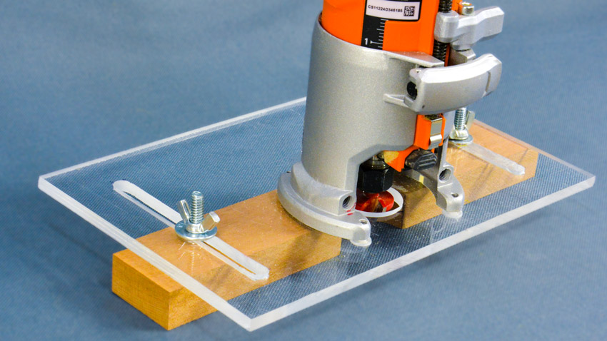 Trim router plate