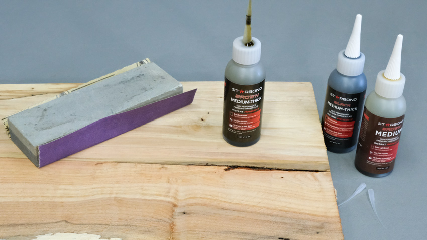 CA Glue for wood filler