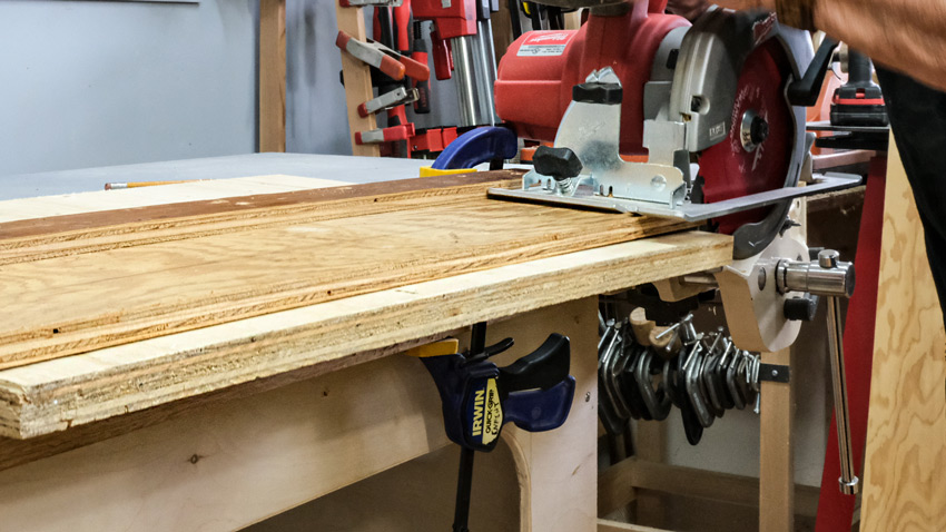 Breaking down plywood