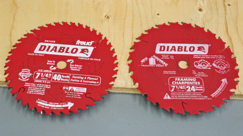 Plywood table saw blades