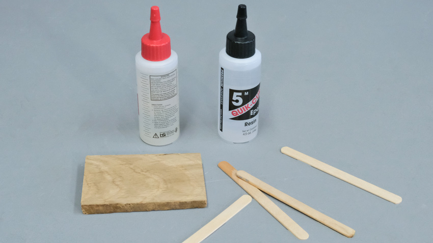 Woodworking Epoxy Glue Mixing