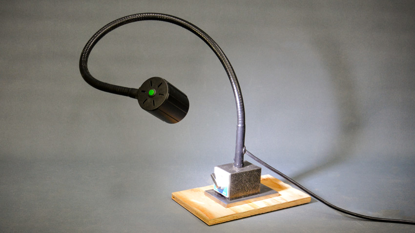 Aurora magnetic lathe lamp Aurora magnetic machine lamp in use Aurora utility lamp magnetic switch Aurora woodturning magnetic lamp close-up Aurora Industrial magnetic lamp illuminated Aurora magnetic lathe lamp Aurora magnetic utility lamp Aurora magnetic industrial lathe lamp Aurora Bright LED Machine Lamp